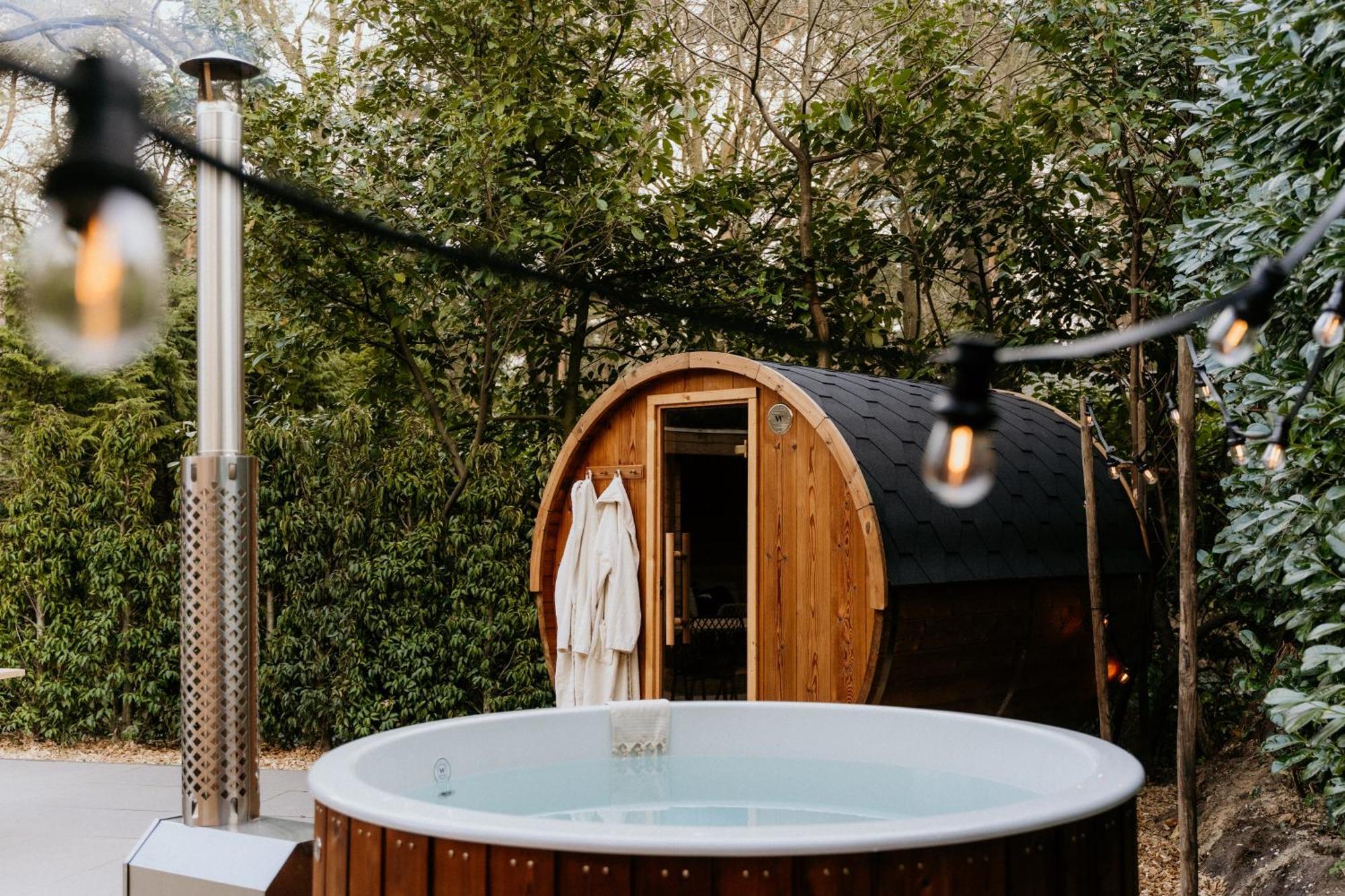 Romantisch Wellness Boshuisje Met Sauna & Hottub Meijel 外观 照片